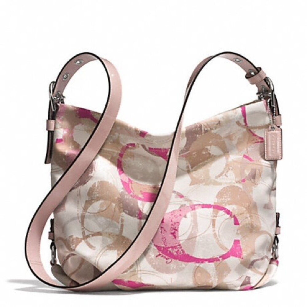 Coach Authentic NWT Stamped C Signature Duffle Crossbody Bag 31183 Neutral